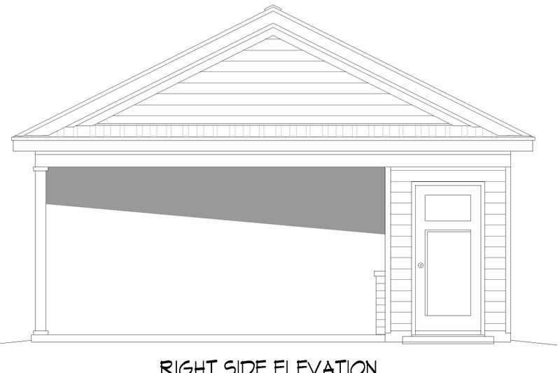 Architectural House Design - Exterior - Other Elevation 1 for Traditional House Plan #932-679, 0.5 bath
