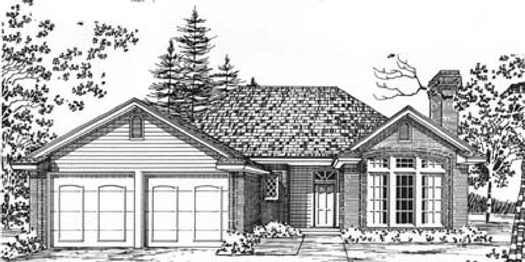 Exterior - Front Elevation 2 for Traditional House Plan #310-567 - 3 bed, 2 bath