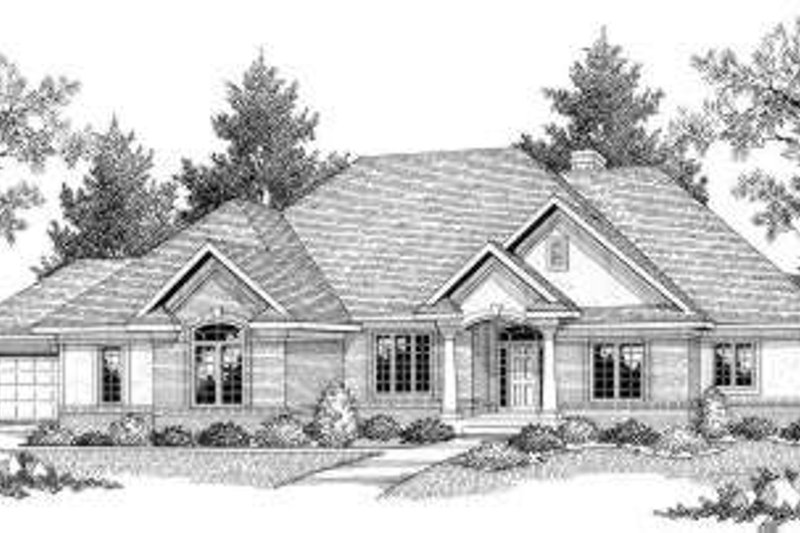 Home Plan - Traditional Exterior - Front Elevation Plan #70-583
