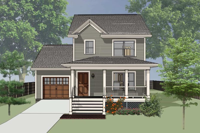 House Plan Design - Farmhouse Exterior - Front Elevation Plan #79-124