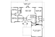 Ranch Style House Plan - 4 Beds 2 Baths 1889 Sq/Ft Plan #1-1098 