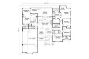 Craftsman Style House Plan - 4 Beds 3 Baths 2994 Sq/Ft Plan #17-2374 