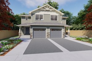 Home Plan - Craftsman Exterior - Front Elevation Plan #126-196
