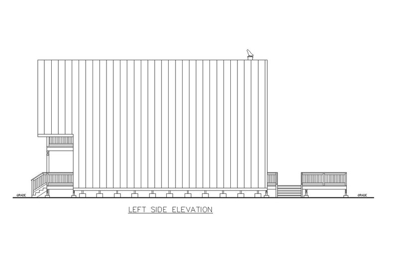 Home Plan - Exterior - Other Elevation for Contemporary House Plan #117-914 - 2 bed, 2 bath