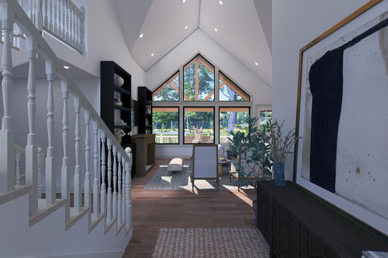 Dream House Plan - Interior - Entry for Ranch House Plan #1060-287 - 3 bed, 2 bath