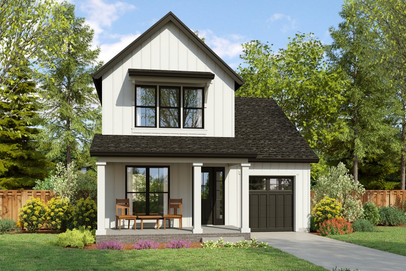 House Design - Farmhouse Exterior - Front Elevation Plan #48-1074