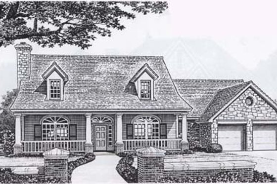 Exterior - Front Elevation for Traditional House Plan #310-856 - 4 bed, 3.5 bath