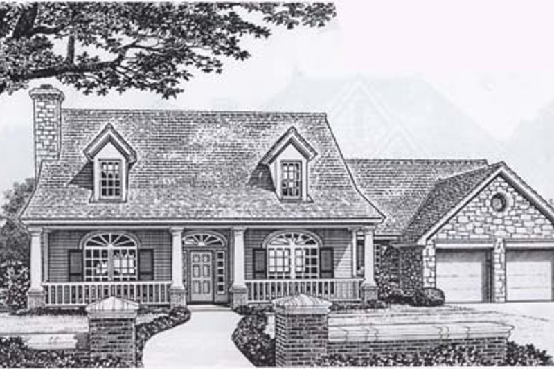 Traditional Style House Plan - 4 Beds 3.5 Baths 2640 Sq/Ft Plan #310-856