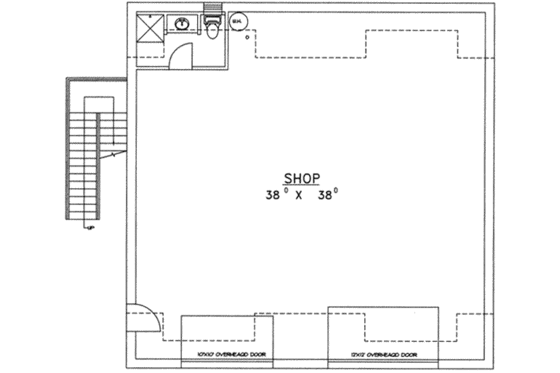 Floor Plan - Main Floor for Traditional House Plan #117-175 - 3 bed, 1 bath