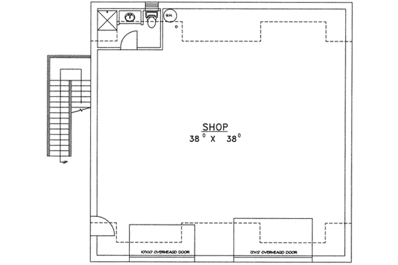 Home Plan - Floor Plan - Main Floor for Traditional House Plan #117-175 - 3 bed, 1 bath