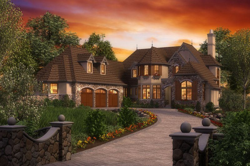 Home Plan - European Exterior - Front Elevation Plan #48-625