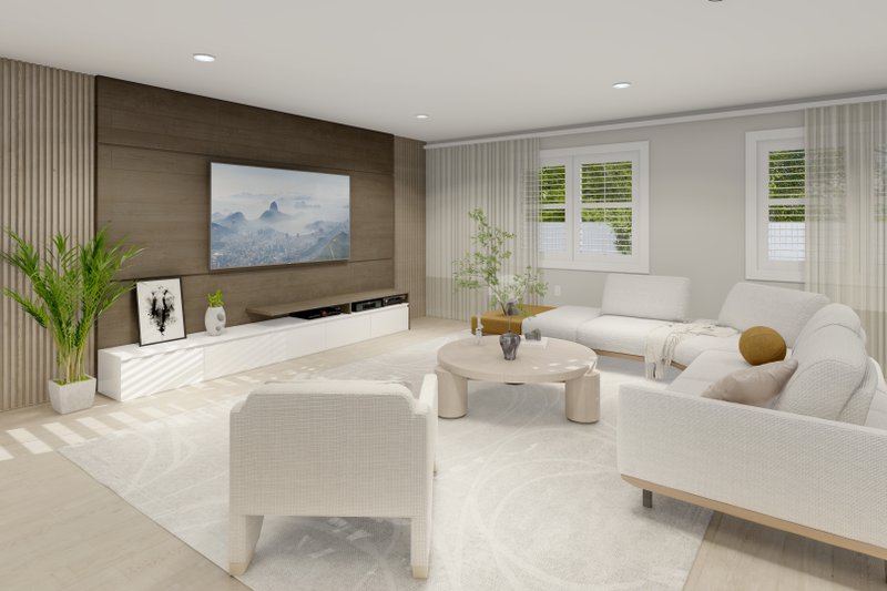 Home Plan - Interior - Family Room 1 for Ranch House Plan #1060-185 - 3 bed, 2 bath