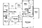 Farmhouse Style House Plan - 4 Beds 3 Baths 3407 Sq/Ft Plan #455-502 