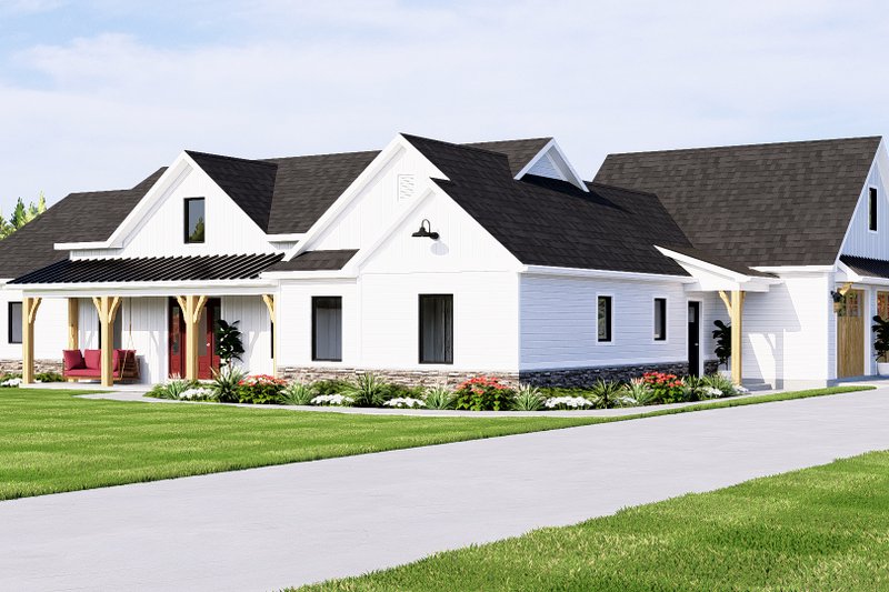 Home Plan - Exterior - Front Elevation 4 for Farmhouse House Plan #1064-123 - 2 bed, 2 bath
