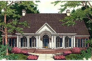 Colonial Exterior - Front Elevation Plan #406-107