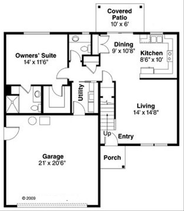 Home Plan - Farmhouse Floor Plan - Main Floor Plan #124-770