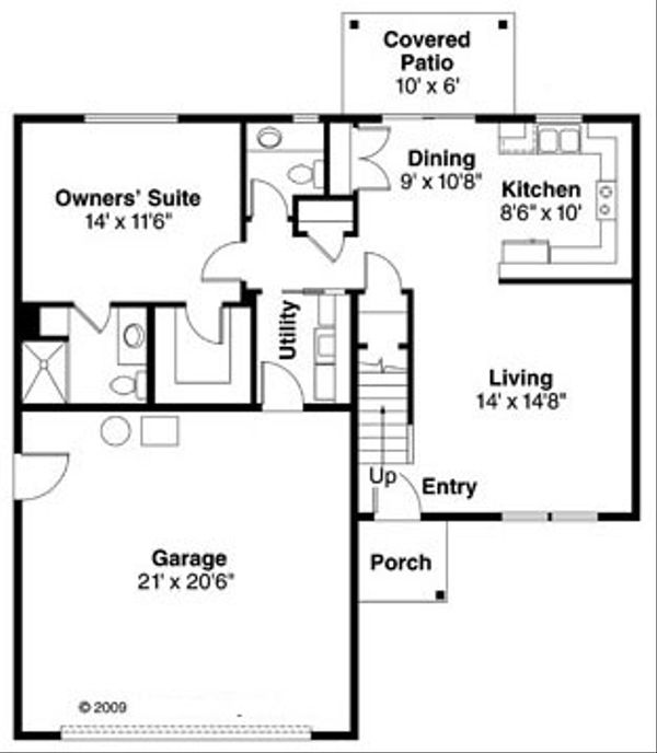 Farmhouse Floor Plan - Main Floor Plan #124-770