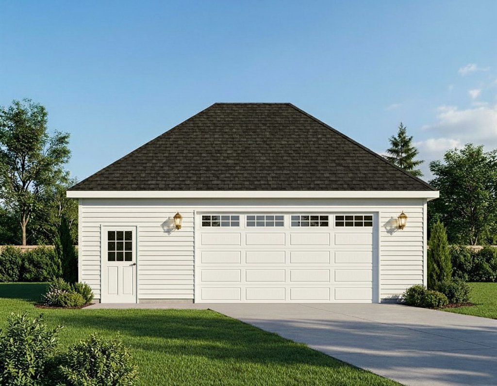 Exterior - Front Elevation 2 for Traditional House Plan #22-453, 0 bath