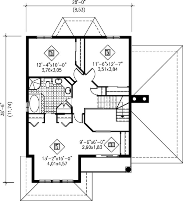 Dream House Plan - Floor Plan - Upper Floor Plan #25-4224