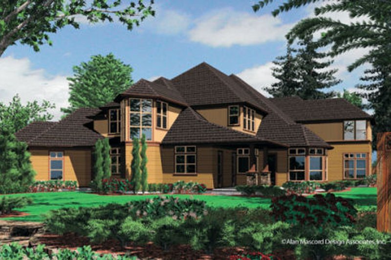 Home Plan - Exterior - Rear Elevation for Craftsman House Plan #48-356 - 5 bed, 6.5 bath