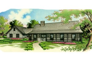 Farmhouse Exterior - Front Elevation Plan #45-122