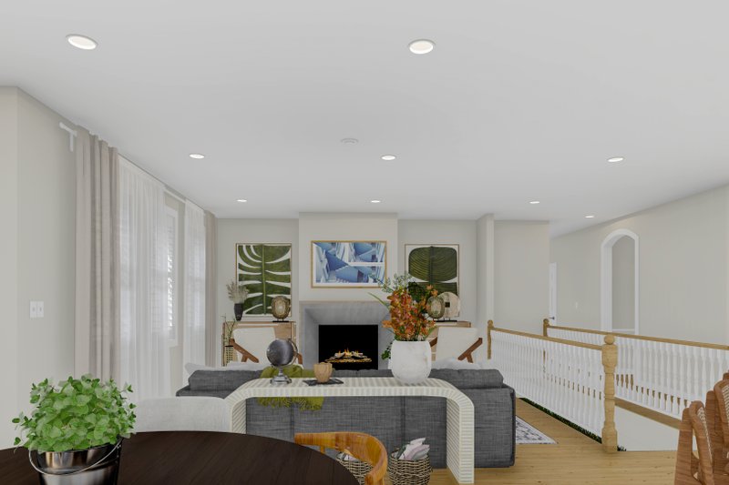 Home Plan - Interior - Family Room 1 for Traditional House Plan #1060-151 - 2 bed, 2.5 bath