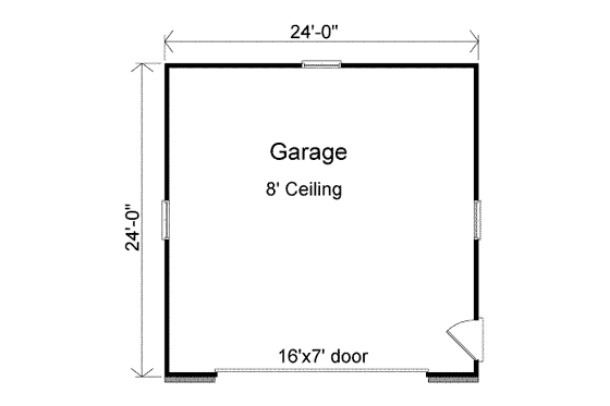 Floor Plan - Main Floor for Traditional House Plan #22-437, 0 bath