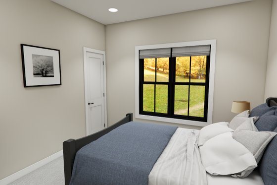 Interior - Bedroom 2 for Craftsman House Plan #51-1400 - 3 bed, 2 bath