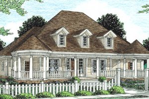 Country Exterior - Front Elevation Plan #20-289
