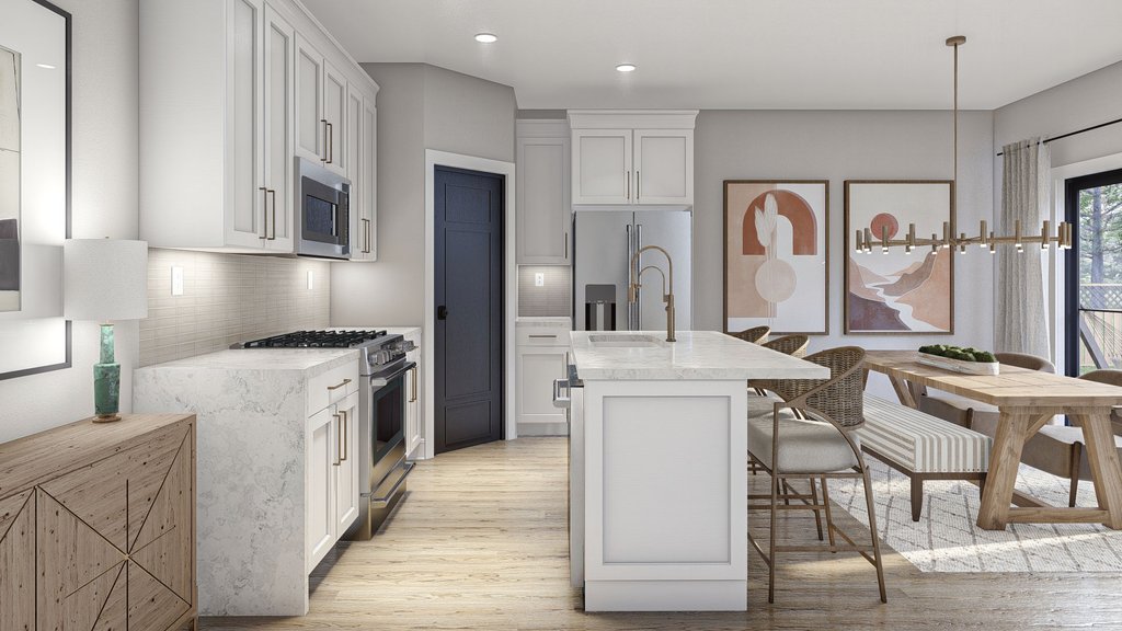 Interior - Kitchen for Modern House Plan #455-665 - 3 bed, 2.5 bath