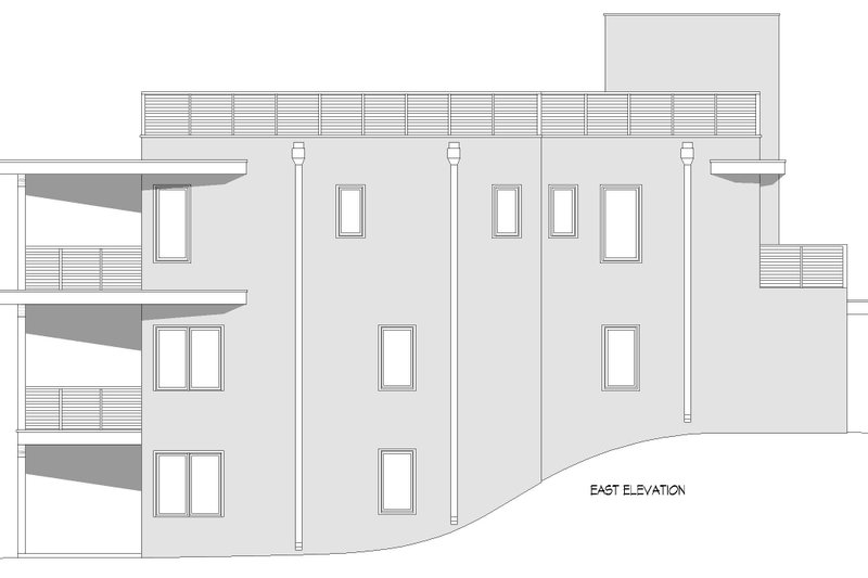 House Blueprint - Exterior - Other Elevation for Contemporary House Plan #932-1401 - 4 bed, 5 bath