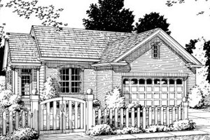 Traditional Exterior - Front Elevation Plan #20-346