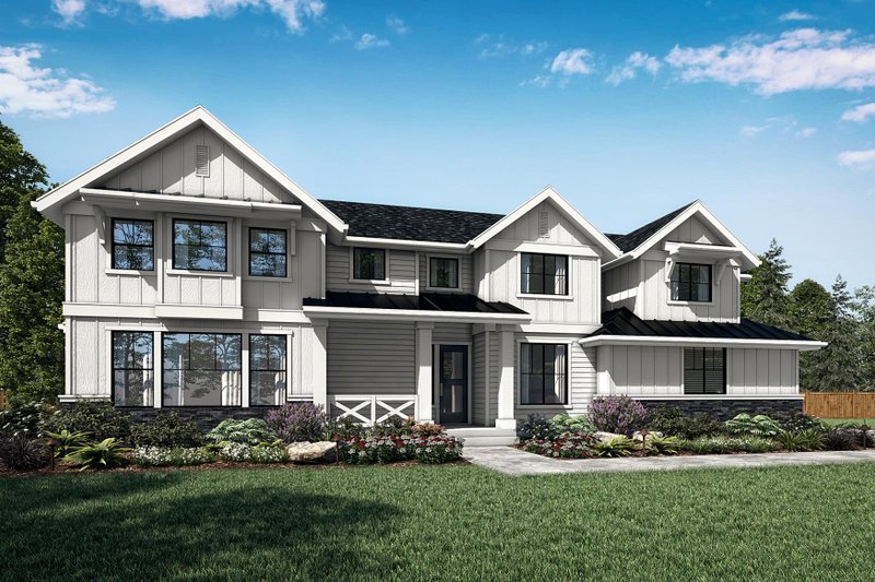 Architectural House Design - Traditional Exterior - Front Elevation Plan #569-91