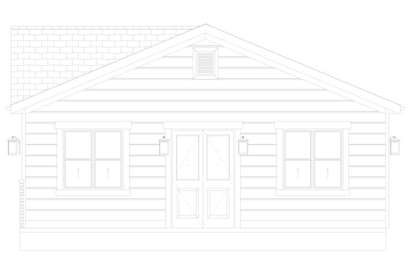 House Design - Exterior - Other Elevation 4 for Traditional House Plan #1060-310, 0 bath