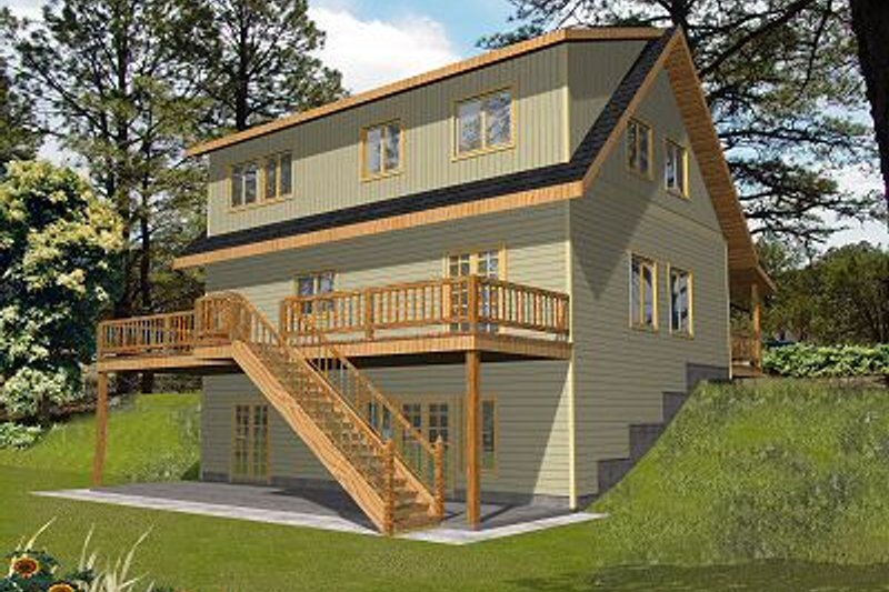 Architectural House Design - Traditional Exterior - Front Elevation Plan #117-544