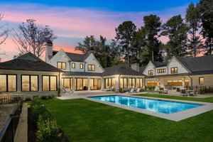 Exterior - Rear Elevation for Farmhouse House Plan #928-383 - 4 bed, 4.5 bath