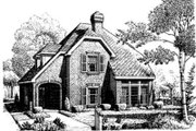 European Style House Plan - 3 Beds 2.5 Baths 2045 Sq/Ft Plan #410-390 