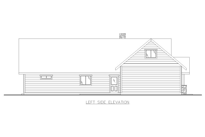 House Blueprint - Exterior - Other Elevation for Craftsman House Plan #117-1068 - 4 bed, 3.5 bath