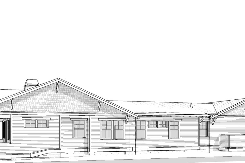 House Blueprint - Exterior - Other Elevation 3 for Craftsman House Plan #895-169 - 3 bed, 2.5 bath