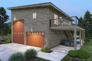 House Blueprint - Country Exterior - Front Elevation Plan #932-1399