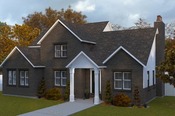 Exterior - Front Elevation 3 for Farmhouse House Plan #1060-410 - 3 bed, 3.5 bath