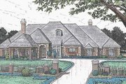 European Style House Plan - 4 Beds 4.5 Baths 4615 Sq/Ft Plan #310-635 