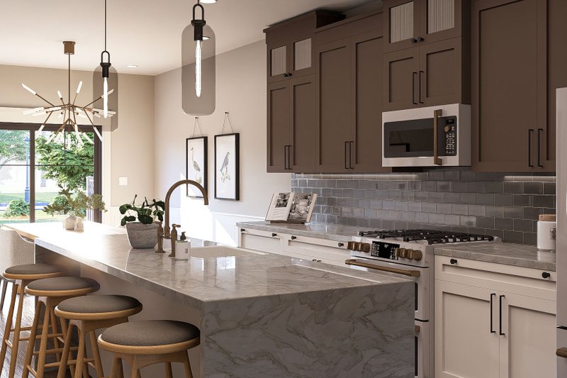 Home Plan - Interior - Kitchen 1 for Craftsman House Plan #455-360 - 2 bed, 1 bath