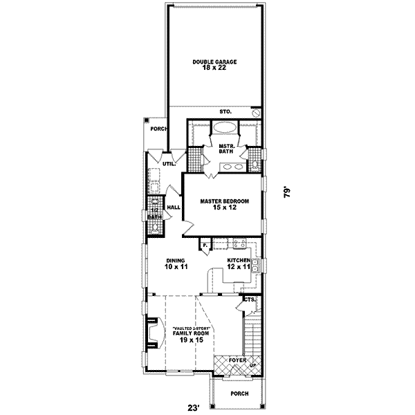 Contemporary Floor Plan - Main Floor Plan #81-452