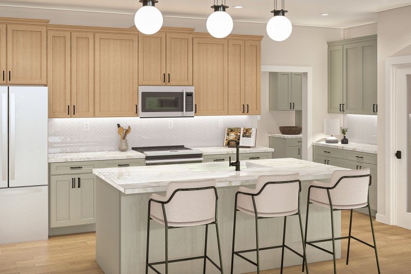 Dream House Plan - Interior - Kitchen for Craftsman House Plan #455-301 - 3 bed, 2.5 bath