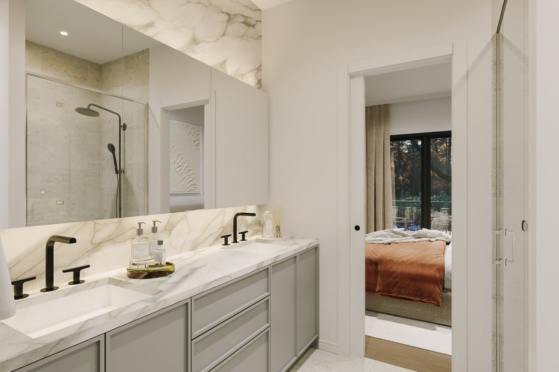 Dream House Plan - Interior - Master Bathroom for Contemporary House Plan #23-2909 - 3 bed, 2.5 bath