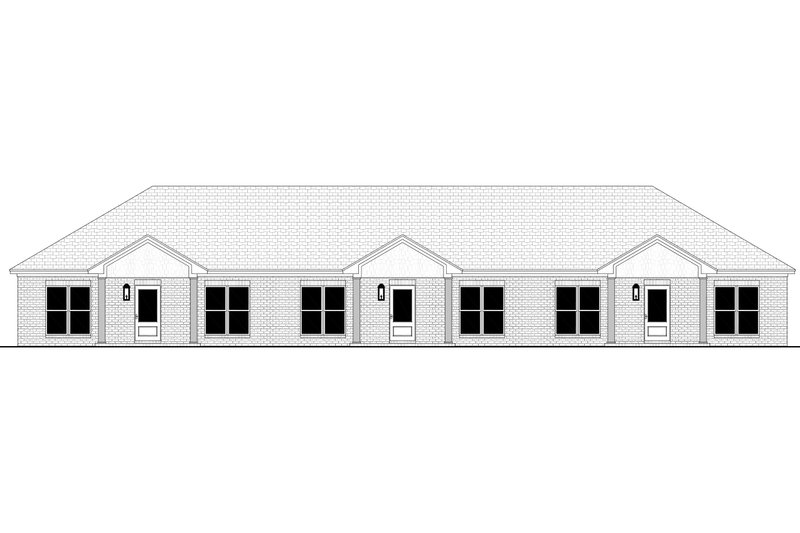 House Blueprint - Exterior - Front Elevation 4 for Traditional House Plan #430-371 - 6 bed, 6 bath