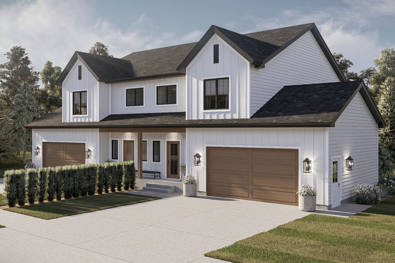 Home Plan - Exterior - Other Elevation 2 for Farmhouse House Plan #455-808 - 3 bed, 2.5 bath