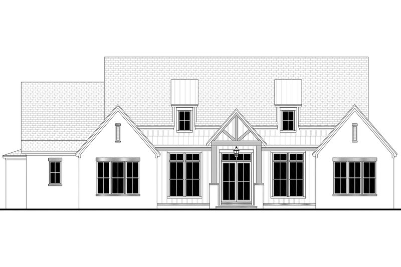 Architectural House Design - Exterior - Front Elevation 9 for Farmhouse House Plan #430-438 - 3 bed, 3.5 bath