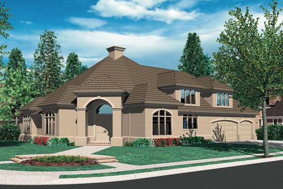 Exterior - Front Elevation 4 for Contemporary House Plan #48-346 - 4 bed, 2.5 bath
